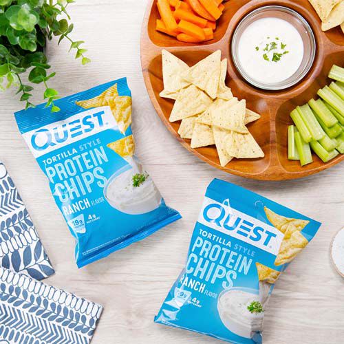 Tortilla Style Protein Chips - Ranch (8 Bags)